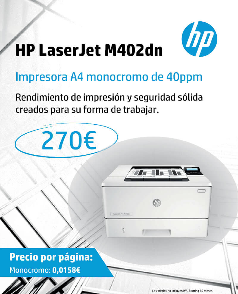 Promoción Impresora Laserjet M402dn
